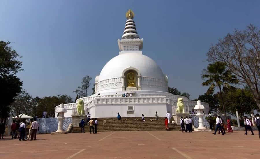 Shanti Stupa, Rajgir