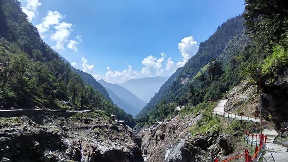 a view from Kedarnath Trek