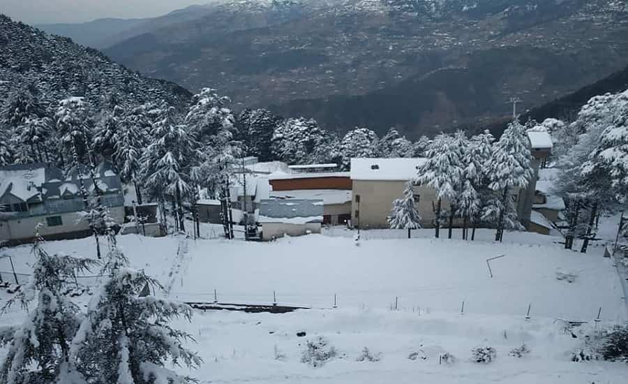 Patnitop after Snowfall