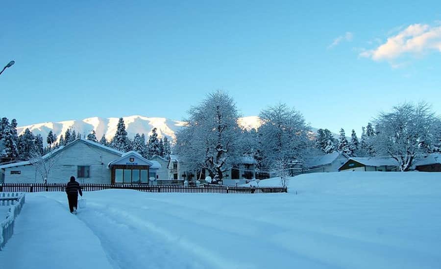 Snowfall at Gulmarg, Kashmir