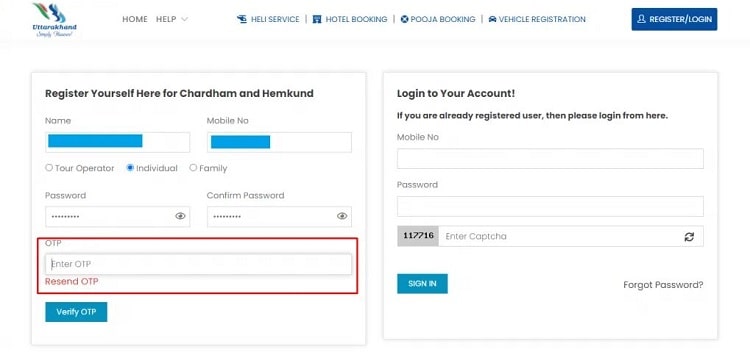 Step 4 - Verify Otp