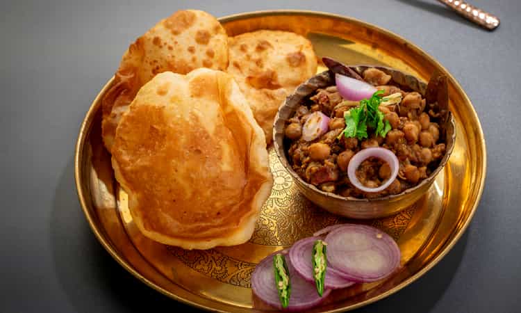 Chole Bhature - best street food in Delhi