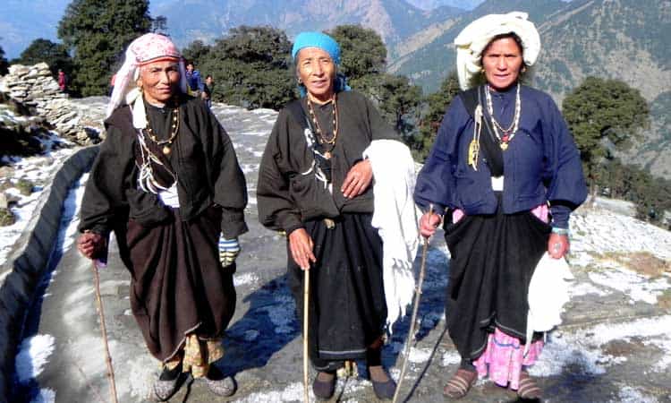 Traditional Dress of Garhwali for Women
